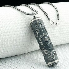 Silindir Cevşeni Kebir Dualı 925 Ayar Gümüş Erkek Kolye