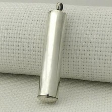 Silindir Cevşeni Kebir Dualı 925 Ayar Gümüş Erkek Kolye Ucu