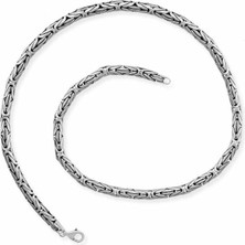 Kral 55 cm 32 gr 80 Mikron 925 Ayar Gümüş Erkek Kolye