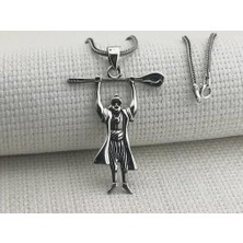 Pir Sultan Abdal 925 Ayar Gümüş Erkek Kolye