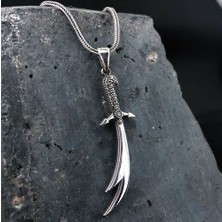 Zulfikar 925 Ayar Gümüş Erkek Kolye