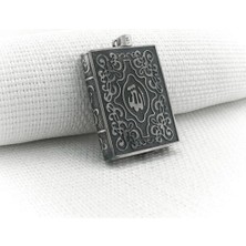 Allah Yazılı Cevşeni Kebir Dualı 925 Ayar Gümüş Erkek Kolye Ucu