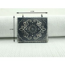 Güneş Simgeli Cevşeni Kebir Dualı 925 Ayar Gümüş Erkek Kolye Ucu