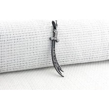 Zulfikar  Tasarımlı 925 Ayar Gümüş Erkek Kolye Ucu