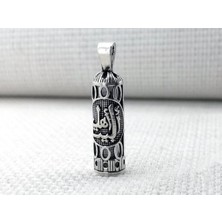 Ehlibeyt Yazılı Cevşeni Kebir Dualı  925 Ayar Gümüş Erkek Kolye Ucu