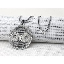 Nas Felak Inşirah Sureleri Koruma Duaları Yazılı 925 Ayar Gümüş Erkek Kolye