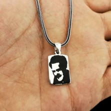 Nazım Hikmet 925 Ayar  Gümüş Erkek Kolye
