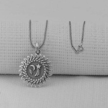 Galaksi Tasarımlı 925 Ayar Gümüş Erkek Kolye