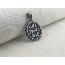 Allah Resulu Muhammet 925 Ayar Gümüş Erkek Kolye