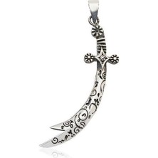 Zulfikar Tasarım 925 Ayar Gümüş Erkek Kolye Ucu