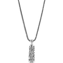 Semazen Detaylı Cevşeni Kebir Dualı 925 Ayar Gümüş Erkek Kolye