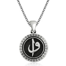 Elif Vav 925 Ayar Gümüş Erkek Kolye