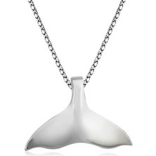 Balık 925 Ayar Gümüş Erkek Kolye