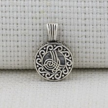 Osmanlı Tuğrası Kebir Dualı Cevşen 925 Ayar Gümüş Erkek Kolye Ucu