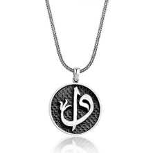 Elif Vav 925 Ayar Gümüş Erkek Kolye