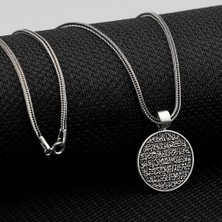 Ayet El Kürsi 925 Ayar Gümüş Erkek Kolye