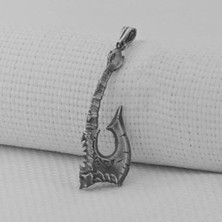 Viking Iskandinav Savaşcı Baltası  925 Ayar Gümüş Erkek Kolyesi Ucu