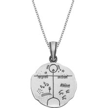 Tengri 925 Ayar Gümüş Erkek Kolye