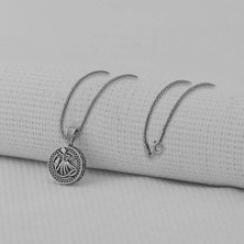 Mevlana Kebir Dualı Cevşen 925 Ayar Gümüş Erkek Kolye