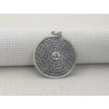 Esmaul Husna Dualı Büyük Boy 925 Ayar Gümüş Erkek Kolye Ucu