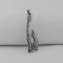 Viking Iskandinav Savaşcı Baltası  925 Ayar Gümüş Erkek Kolyesi Ucu