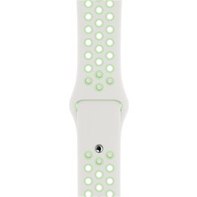 Apple Watch Series 3 40 MM Fileli Kordon Beyaz-Yeşil