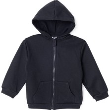 Hellobaby Erkek Bebek Kapüşonlu Hırka Fermuarlı Uzun Kol