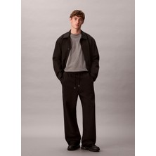 Calvin Klein Normal Bel Normal Siyah Erkek Eşofman Altı LV04LD239GUB1_PREMIUM Terry Ck Embl