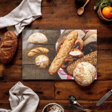 Cozy Co: Temperli Cam Dikdörtgen Kesme ve Sunum Tablası, Kesme Tahtası, Kesme Tablası, Sunumluk, CKT010