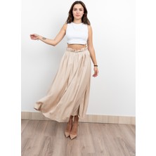 Pilikaşe Üzeri Puntolu Uzun Etek 6792