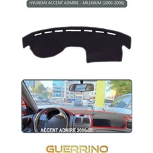 Hyundai Accent Admire/milenium 2000-2006TORPİDO Koruma Halısı Gri Kenar