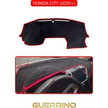 Honda Cıty 2020+TORPİDO Koruma Halısı Kırmızı Kenar