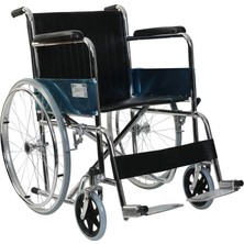 Golfi Standart Tekerlekli Sandalye | Çelik Gövde, Katlanabilir Yapı, Pvc Tekerlek G101
