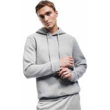 Koton 6WAM70015MK 049 Grı Erkek Pamuk Jersey Sweatshırt