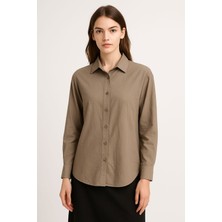 Meşe Moda Kadın Oversize Uzun Kollu Tunik - Gömlek