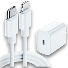 Apple Uyumlu 20W Hızlı Şarj Seti - Type-C Adaptör + Lightning Kablo | Propice Teknolojik Mağaza