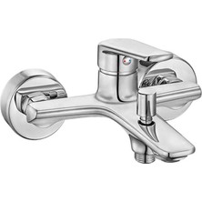 Eca Ar Fine Krom Banyo Bataryası 102102530 Uzun Çıkış Ucu ile Şık Tasarım