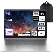 Hp Elitebook 640 G11 Ultra 7-155U 32-Gbddr5 2 Tbssd Intel Graphics 14" Wuxga Freedos + Hmf Sırt Çantası B2RK9ESHMF7