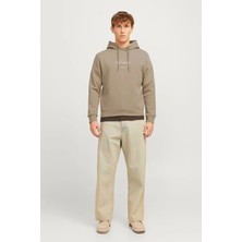 Jack&jones 12271193 Kapsonlu Erkek Sweat - Toprak