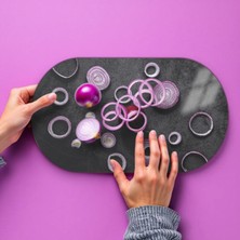 Cozy Co: Temperli Cam Oval Kesme ve Sunum Tablası, Kesme Tahtası, Kesme Tablası, Sunumluk, CKT012