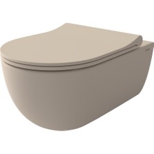 Bocchı V-Tondo Rimless Asma Klozet Yasemin Kapak DAHİL 1416-007-0128