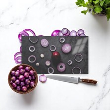 Cozy Co: Temperli Cam Dikdörtgen Kesme ve Sunum Tablası, Kesme Tahtası, Kesme Tablası, Sunumluk, CKT012