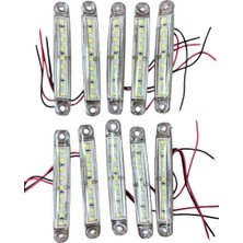 Parmak Lamba 9 LED 12V Beyaz Su Geçirmez(E Belgeli) 10 Adet Fiyatıdır TAS.005B