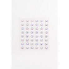 Le Mabelle Gümüş  Işıltılı Taşlı Yüz ve Tırnak Sticker