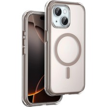 Onegif Msa-Shop Apple Iphone 15 Hulk Magsafe Kapak - Çöl Titanyum