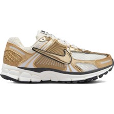 Nike Bowerman Zoom Vomero 5 Metallic Gold Leather Sneaker Hakiki Deri Kadın Günlük Spor Ayakkabı Beyaz Sarı