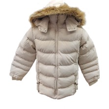 Kız Çocuk Içi Peluş Astarlı Çıkarılabilir Kapüşonlu Su Geçirmez Mont Kaban 3021