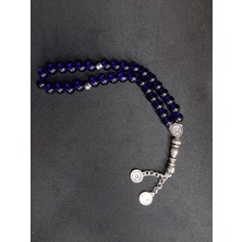 Mryart Lacivert Cam Boncuk Kaliteli Tesbih