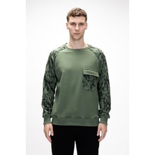 Bad Bear Deep Yeşil Crewneck Erkek Baskılı Sweatshirt