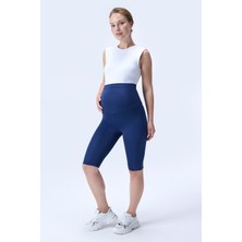 İmaj 715 Lacivert Renk Extra Yumuşak Dokulu, Toparlayıcı ve  Esnek Etkili Yüksek Bel Hamile Tayt